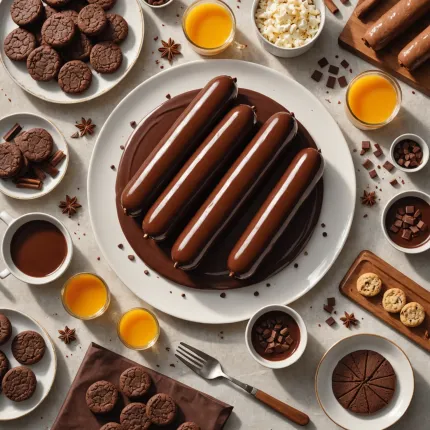 Шоколадная колбаска из печенья: сладкое удовольствие для всей семьи
